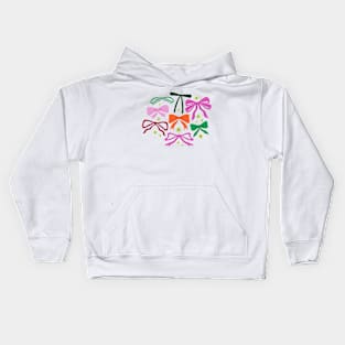 Girly Ribbons & Bows Kids Hoodie